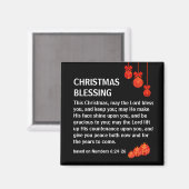 MAI THE LORD BLESS YOU Numbers 6 Christmas Magnet (Vorderseite/Rückseite)