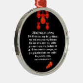 MAI THE LORD BLESS YOU Numbers 6 Christmas Ornament Aus Metall (Rechts)