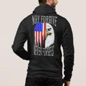 Mai vergeben, nie vergessen Adle Zipper Hoodie (Rückseite)