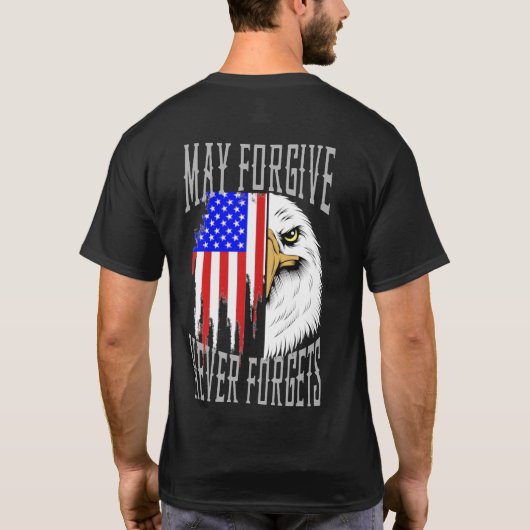 Mai vergeben, nie vergessen Adler T-Shirt (Rückseite)