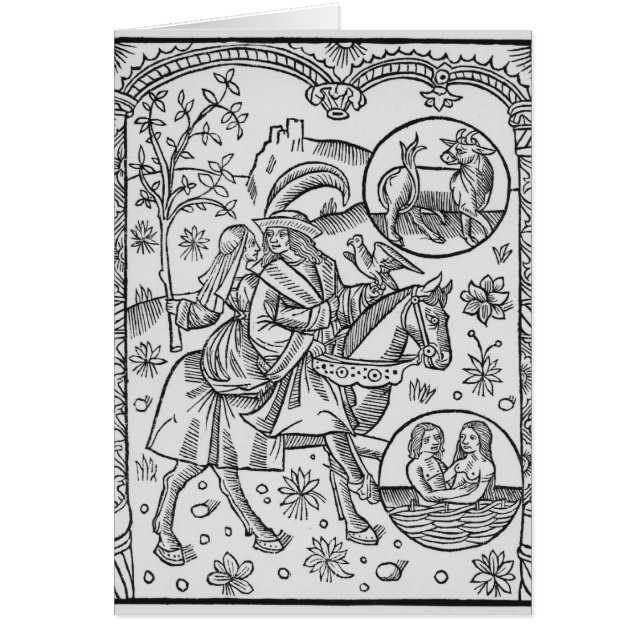 Mai, vom "Almanach DES Bergers", 1491 (Vorne)