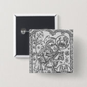 Mai, vom "Almanach DES Bergers", 1491 Button (Vorne & Hinten)