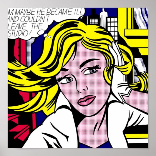 Mai von Roy Lichtenstein Poster (Vorne)