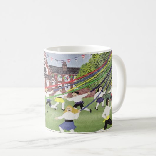 Maibaum, der 1991 tanzt kaffeetasse (VorderseiteRechts)