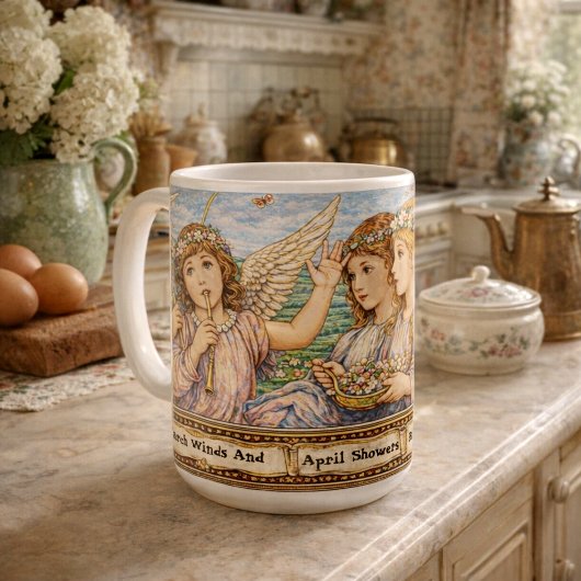 Maiblumen Engel Kaffeetasse