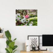 Maiblumen Rosa Freue Dich Immer Poster (Heimbüro)