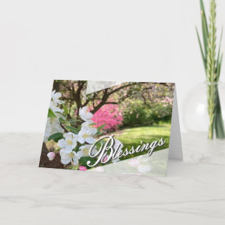 Maiblumen Rosa Segensgrußkarte Karte