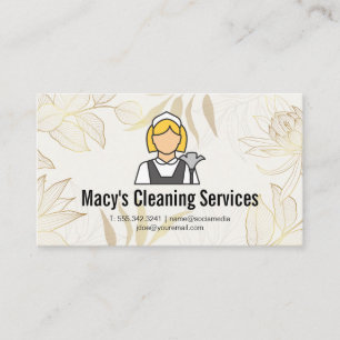 Maid Cleaner   Behaltend Haus Visitenkarte