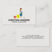 Maid Cleaner Visitenkarte (Vorne/Hinten)