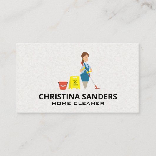 Maid Cleaner Visitenkarte (Vorderseite)