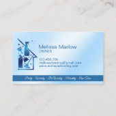 Maid Cleaning House professional Cleaning Services Visitenkarte (Rückseite)
