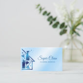 Maid Cleaning House professional Cleaning Services Visitenkarte (Stehend Vorderseite)