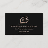 Maid Cleaning House QR Code Sparkling Visitenkarte (Vorderseite)