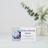 Maid | Cleaning Service Cleaner | Squeegee Visitenkarte (Stehend Vorderseite)