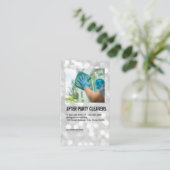 Maid Cleaning Window | Home Services Visitenkarte (Stehend Vorderseite)