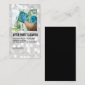 Maid Cleaning Window | Home Services Visitenkarte (Vorne/Hinten)