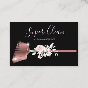 Maid Clearing House Sparkling Rose Gold Visitenkarte