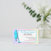 Maid Colorful Business Card Visitenkarte (Stehend Vorderseite)