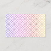 Maid Colorful Business Card Visitenkarte (Rückseite)