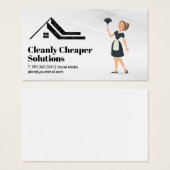 Maid Dusting | Zuhause-Logo aus Marmor (Vorne & Hinten)