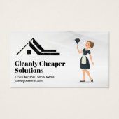 Maid Dusting | Zuhause-Logo aus Marmor (Vorderseite)