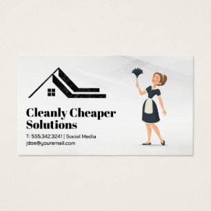 Maid Dusting Zuhause-Logo aus Marmor