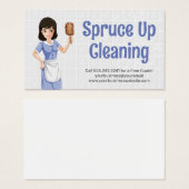 Maid Holding Feather Duster | Seifenblasen (Vorne & Hinten)