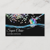 Maid House Cleaning Housekeeping Holograph Visitenkarte (Vorderseite)