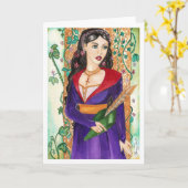 Maid Marian Card Karte (Gelbe Blume)