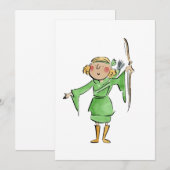 Maid Marian Einladung (Vorne/Hinten)