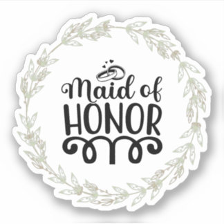 Maid of Honor Aufkleber