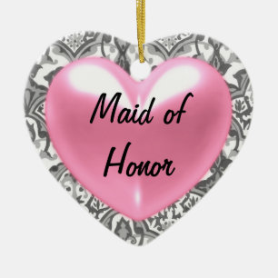 Maid of Honor Keramik Ornament