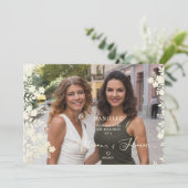 Maid of Honor Proposal Botanical Frame Photo (Stehend Vorderseite)