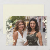 Maid of Honor Proposal Botanical Frame Photo (Vorne/Hinten)