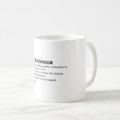 Maid of Honour Definition Card – Funny & Heartfelt Kaffeetasse (VorderseiteRechts)