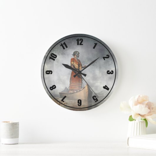 Maid of the Mist Große Wanduhr (Zuhause)