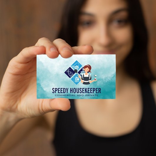 Maid | Reinigungs-Icons | ZUHAUSE Visitenkarte