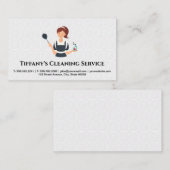 Maid | Reinigungsdienst | Tiles Visitenkarte (Vorne/Hinten)