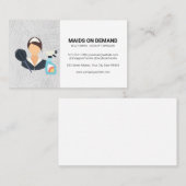 Maid | Reinigungsdienste Terminkarte (Vorne/Hinten)