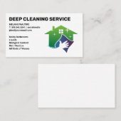 Maid | Reinigungsservice-Logo Visitenkarte (Vorne/Hinten)