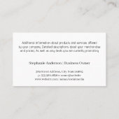 Maid Scrubbing Badezimmer Tiles Visitenkarte (Rückseite)