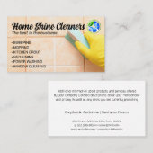 Maid Scrubbing Badezimmer Tiles Visitenkarte (Vorne/Hinten)