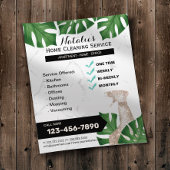 Maid Service-Marmor des Botanischen Hauses Flyer
