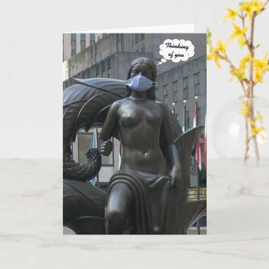 Maiden, denken Sie an Sie - Karte (Gelbe Blume)