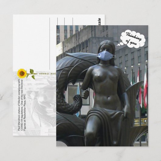 Maiden, Denken Sie an Sie - V Postkarte (Vorne/Hinten)