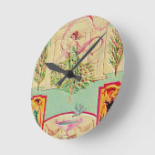 Maiden Goddess Athena Runde Wanduhr (Winkel)