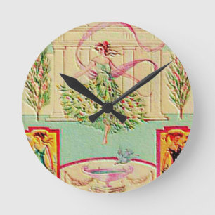 Maiden Goddess Athena Runde Wanduhr