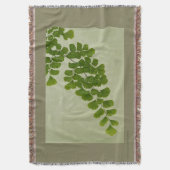 Maiden Hair Fern Frond Decke (Vorderseite Vertikal)