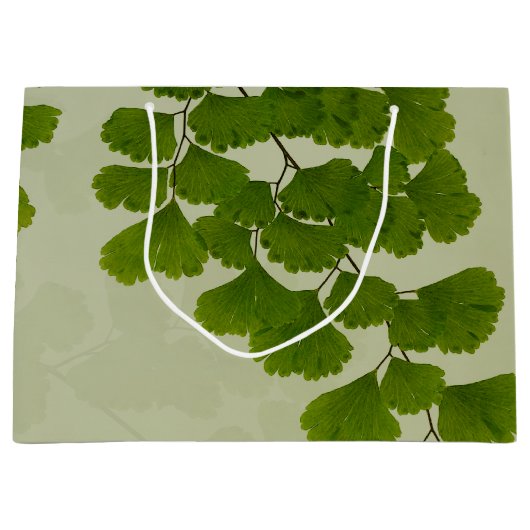 Maiden Hair Fern Frond Große Geschenktüte (Vorderseite)