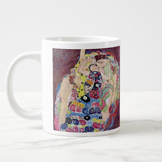 Maiden (Jungfrau), Gustav Klimt, Vintager Jugendst Jumbo-Tasse (Links)